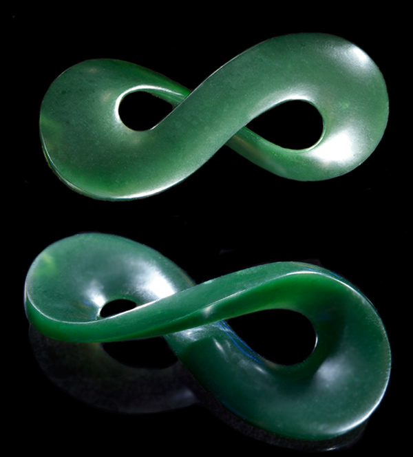 Moebius Band antmoeb 6 Carved Jade Moebius Band