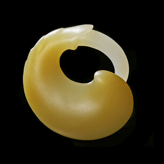 White Jade Tendril Carving WhiteTendril2 White Jade Pod Tendril