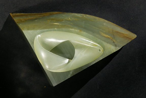White Jade Moebius Ribbon Block4@72 White Jade Moebius
